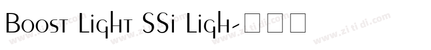 Boost Light SSi Ligh字体转换